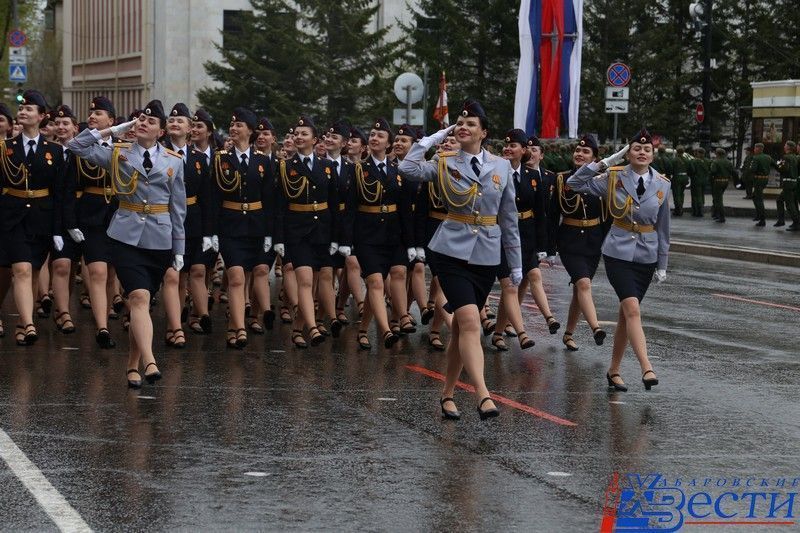 Парад в хабаровске. Хабаровск парад 66 годовщина.