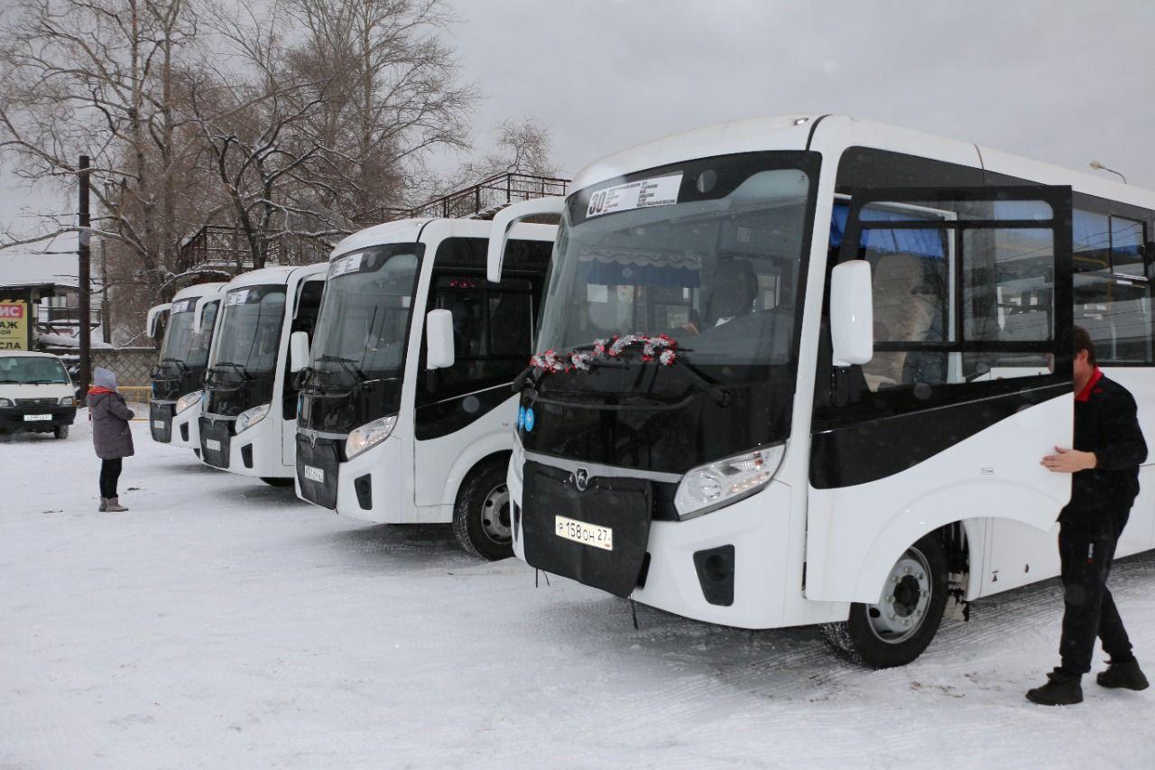 Новые автобусы презентовали в Хабаровске