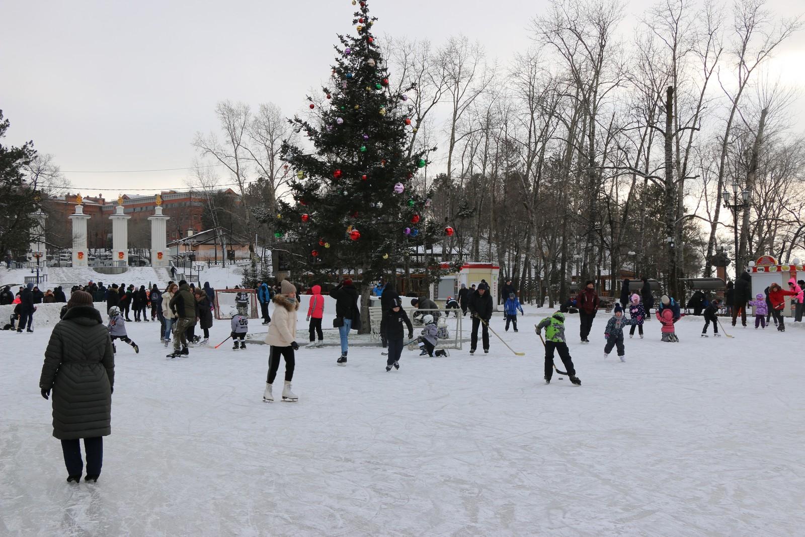 Каток на набережной хабаровск