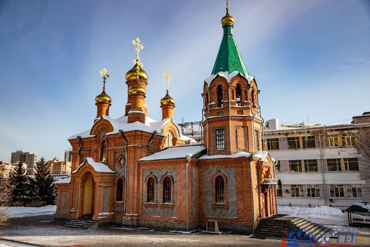 Церковь Хабаровск зимой