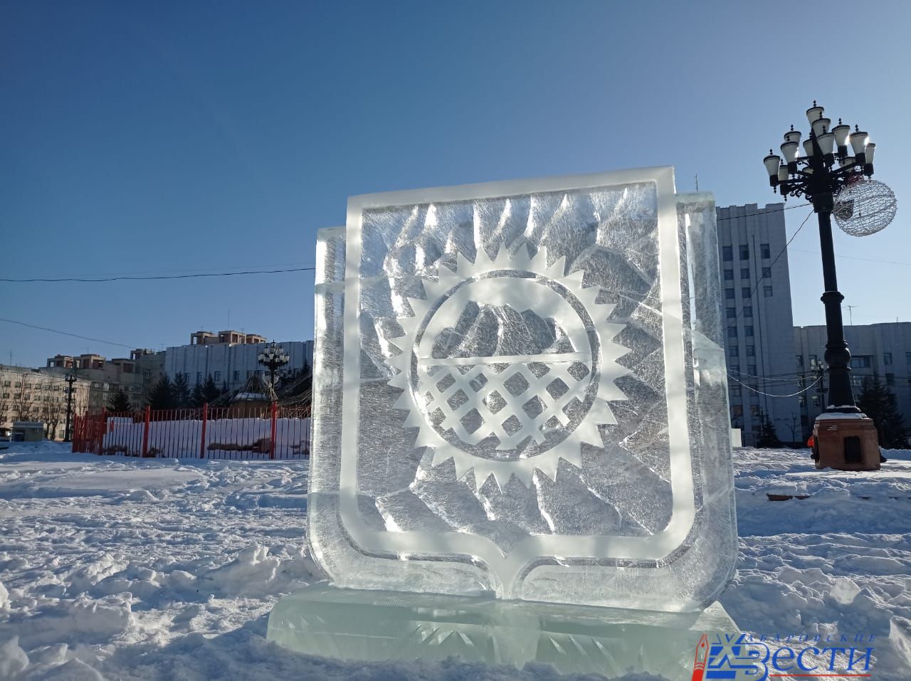 площадь ленина зимой в хабаровске